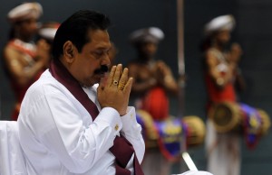 President Mahinda Rajapakse. Will he answer to the gods?